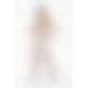 Бодістокінг Passion BS033 white, сукня-сітка на бретелях, прозора