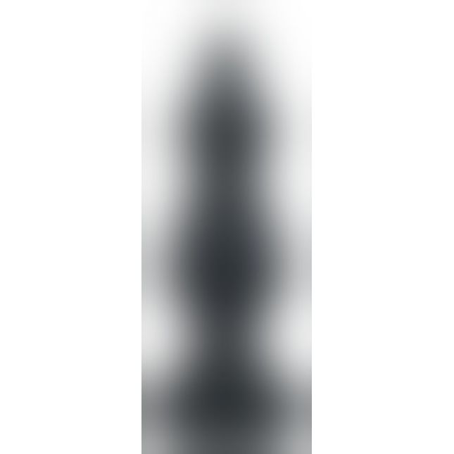 Анальна пробка Adrien Lastic Amuse Mini Black (S) з двома переходами, макс. діаметр 3 см