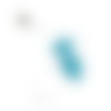 Анальная вибропробка Cala Azul - Blanca Vibrating anal plug