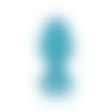Анальная вибропробка Cala Azul - Blanca Vibrating anal plug