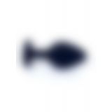 Анальна пробка - Jewellery Silicone Black Plug M Pink