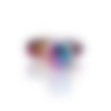 Анальна пробка - Jewellery Multicolour Plug Red S