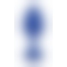 Gvibe Gplug - Большая дизайнерская анальная пробка с вибрацией, 10.5х3.9 см (ярко-синий)