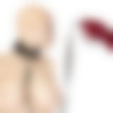 Нашийник із повідцем Punishment - Crystal Collar & Leash - Black