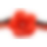 Кляп Master Series Blossom Silicone Rose Gag - Red