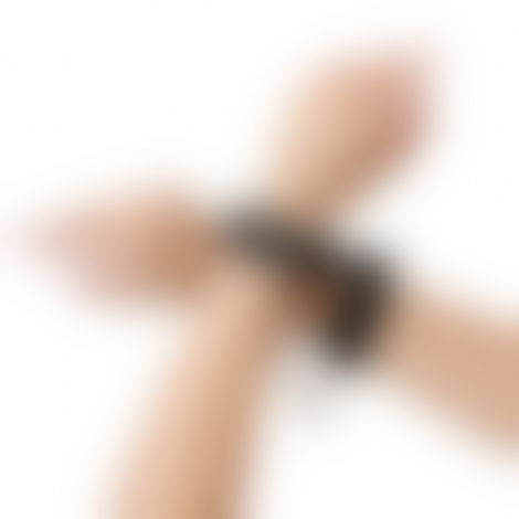 Наручники из экокожи Art of Sex - Handcuffs Emoji, цвет черный