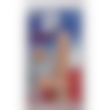 Фалоімітатор Doc Johnson The D - Perfect D - Vibrating 7 Inch With Balls - ULTRASKYN, діаметр 4,5 см