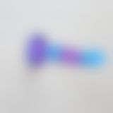 Фалоімітатор, що світиться в темряві, ADDICTION Rave 8″ Glow in the Dark Dildo Blue Purple, 20,3 см