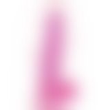 Фалоімітатор з мошонкою - Jelly Studs Crystal Dildo Large 8" Pink Фалоімітатор з мошонкою - Jelly Studs Crystal Dildo Large 8" Pink