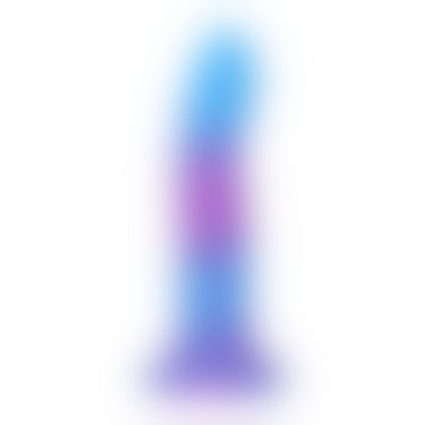 Светящийся в темноте фаллоимитатор ADDICTION Rave 8″ Glow in the Dark Dildo Blue Purple, 20,3 см