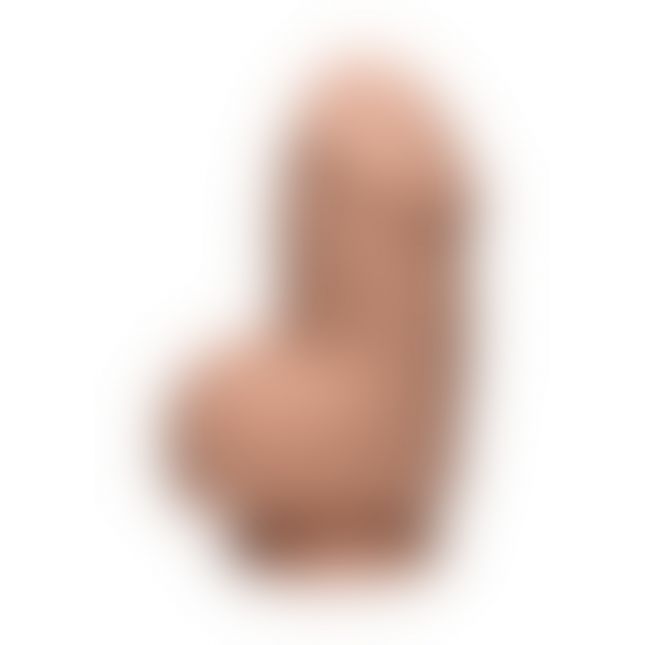 Doc Johnson Fat D 6 In w Balls Ultraskyn - толстый фаллоимитатор из киберкожи, 10,8х7 см (телесный)