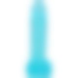 Фаллоимитатор Doc Johnson Crystal Jellies - 8 Inch Realistic Cock with Balls- Teal