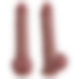 Фалоімітатор - Erospace Natural Play Silicone Dildo D3, 24 см (пошкоджена упаковка)