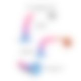 Дилдо з кольоровим градієнтом Love To Love DILDOLLS - UTOPIA XL ультрам'який