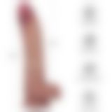 Фалоімітатор - Sliding Skin Pro II Dual Layer Silicone Dong 10" Flesh Фалоімітатор - Sliding Skin Pro II Dual Layer Silicone Dong 10" Flesh