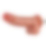 Фалоімітатор для секс-машин Hismith 8.25" Dual-density dildo with veins, система KlicLok