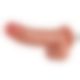 Фалоімітатор для секс-машин Hismith 8.25" Dual-density dildo with veins, система KlicLok