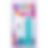 Фалоімітатор Doc Johnson Crystal Jellies - 7 Inch Realistic Cock with Balls - Teal