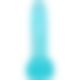 Фалоімітатор Doc Johnson Crystal Jellies - 7 Inch Realistic Cock with Balls - Teal