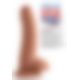 8 Inch Ultra Real Dual Layer Suction Cup Dildo - Medium Skin Tone - фалоімітатор 18х5 см
