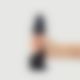 Реалістичний фалоімітатор Strap-On-Me Sliding Realistic Skin Dildo Black - M, ефект рухливої шкіри