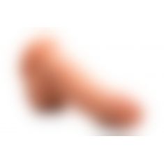 8 Inch Ultra Real Dual Layer Suction Cup Dildo - Medium Skin Tone - фалоімітатор 18х5 см