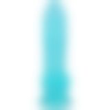 Фалоімітатор Doc Johnson Crystal Jellies - 7 Inch Realistic Cock with Balls - Teal