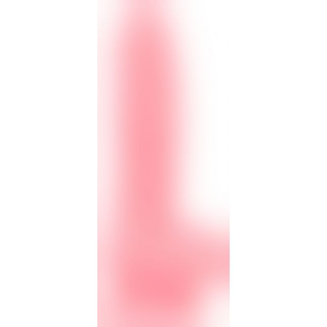 Фалоімітатор, що світиться у темряві, ADDICTION - BRANDON - 7.5 "- PINK G.I.D. / W PB, 19 см, силіко