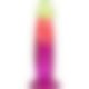 Фаллоимитатор Doc Johnson Crystal Jellies - 7.5 Inch Classic Dong - Rainbow