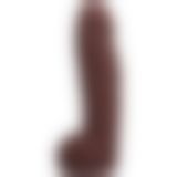 Фалоімітатор Doc Johnson The Realistic Cock ULTRASKYN - 12 Inch Hung with Balls Chocolate