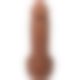 Фалоімітатор Doc Johnson The Realistic Cock ULTRASKYN - 7 Inch with Balls Caramel