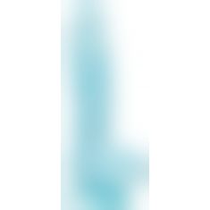 Фалоімітатор, що світиться у темряві, ADDICTION - LUKE - 7.5"- BLUE G.I.D. / W PB, 19 см, силікон
