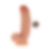Get Real Silicone Dildo 7 inch w Balls силиконовый фаллоимитатор с мошонкой, 18х3.5 см