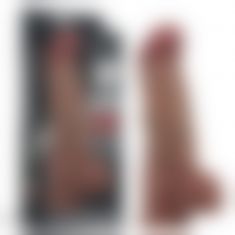 Фалоімітатор - Dual-Layered Silicone Cock XXL 10.5" Brown