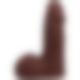 Фаллоимитатор Doc Johnson The Realistic Cock ULTRASKYN - 5 Inch with Balls Chocolate