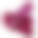 Фалоімітатор Doc Johnson Radiant Gems 7 Inch Ballsy Fuchsia, діаметр 4,3 см, антибактеріальний ПВХ