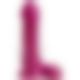 Фалоімітатор Doc Johnson Radiant Gems 7 Inch Ballsy Fuchsia, діаметр 4,3 см, антибактеріальний ПВХ