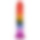 Фаллоимитатор Doc Johnson Crystal Jellies - 8.5 Inch Сlassic Dong - Rainbow