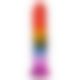 Фаллоимитатор Doc Johnson Crystal Jellies - 8.5 Inch Сlassic Dong - Rainbow