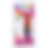 Фаллоимитатор Doc Johnson Crystal Jellies - 8.5 Inch Сlassic Dong - Rainbow