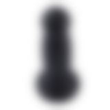 Силиконовый дилдо для секс-машин Hismith 7.2" Black Silicone Anal Dildo, система KlicLok