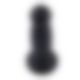 Силиконовый дилдо для секс-машин Hismith 7.2" Black Silicone Anal Dildo, система KlicLok