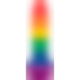 Райдужний фалоімітатор ADDICTION - JUSTIN - 8 "- RAINBOW, 20,3 см, силікон, вібропуля в подарунок