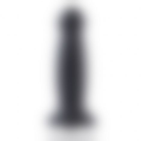 Силиконовый дилдо для секс-машин Hismith 7.2" Black Silicone Anal Dildo, система KlicLok