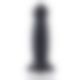 Силиконовый дилдо для секс-машин Hismith 7.2" Black Silicone Anal Dildo, система KlicLok