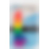 Райдужний фалоімітатор ADDICTION - JUSTIN - 8 "- RAINBOW, 20,3 см, силікон, вібропуля в подарунок