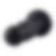Силиконовый дилдо для секс-машин Hismith 7.2" Black Silicone Anal Dildo, система KlicLok