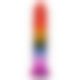 Фаллоимитатор Doc Johnson Crystal Jellies - 8.5 Inch Сlassic Dong - Rainbow