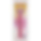 Фалоімітатор Doc Johnson Radiant Gems 8 Inch Fuchsia, діаметр 4,3 см, антибактеріальний ПВХ
