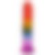 Фаллоимитатор Doc Johnson Crystal Jellies - 8.5 Inch Сlassic Dong - Rainbow